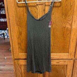 Dark Green Sleeveless gown